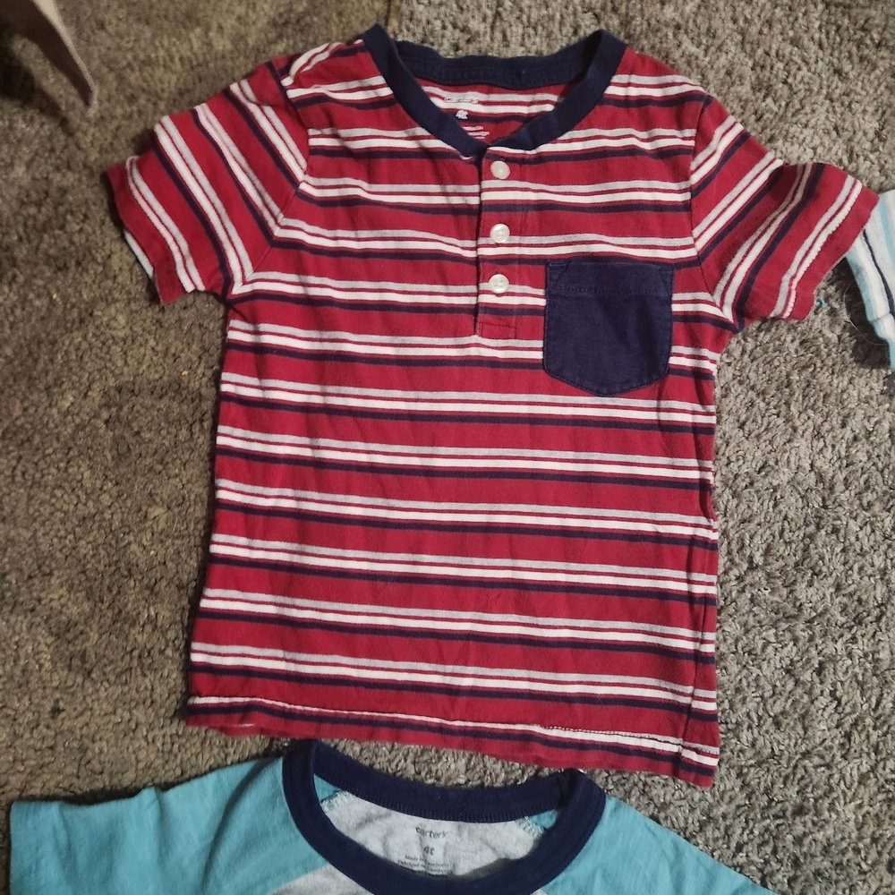 Carter's Assorted Striped and Solid Tees - Picture 8 of 9